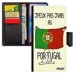Чехол книжка на смартфон P20 Lite, "Еду в Португалию" Флаг Патриот Utaupia