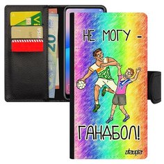 Чехол книжка на смартфон Galaxy A40, "Не могу - у меня гандбол!" Спорт Игра Utaupia