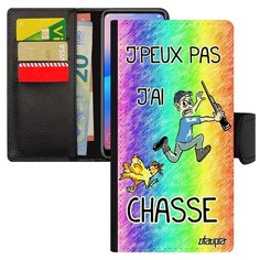 Чехол-книжка на смартфон Samsung Galaxy A40, "Не могу - у меня охота!" Дичь Шутка Utaupia