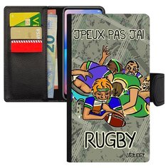 Чехол-книжка на смартфон iPhone X, "Не могу - у меня регби!" Юмор Игра Utaupia