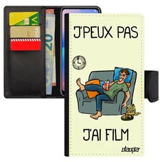 Чехол-книжка на смартфон iPhone XR, "Не могу - у меня фильм!" Шутка Манга Utaupia