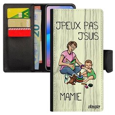 Чехол книжка на смартфон Xiaomi Redmi 6a, "Не могу - стала бабушкой!" Шутка Бабуля Utaupia