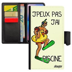 Чехол-книжка на смартфон iPhone 6 6S Plus, "Не могу - у меня бассейн!" Юмор Повод Utaupia