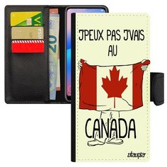 Чехол книжка на смартфон Galaxy S8, "Еду в Канаду" Путешествие Патриот Utaupia