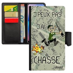 Чехол-книжка на смартфон iPhone 8, "Не могу - у меня охота!" Комикс Юмор Utaupia