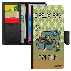Чехол-книжка на смартфон Redmi 6a, "Не могу - у меня фильм!" Манга Юмор Utaupia