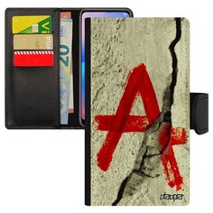 Чехол-книжка на смартфон Apple iPhone XS французский дизайн Анархия Знак Забастовка Utaupia