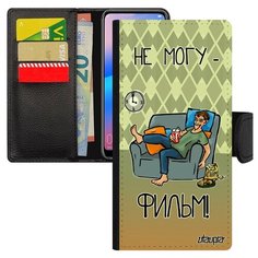 Чехол книжка на мобильный Xiaomi Redmi 6a, "Не могу - у меня фильм!" Телевизор Комикс Utaupia
