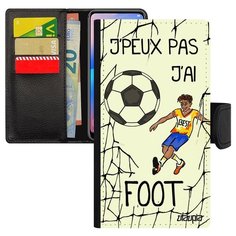 Чехол-книжка на смартфон Apple iPhone XS, "Не могу - у меня футбол!" Спорт Шутка Utaupia