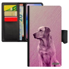 Чехол-книжка на смартфон Xiaomi mi 8 lite французский дизайн Лабрадор Охота Собака Utaupia