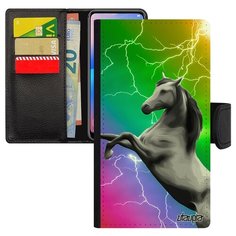 Чехол-книжка на смартфон Xiaomi Redmi note 6 Pro оригинальный дизайн Лошадь Пони Конь Utaupia