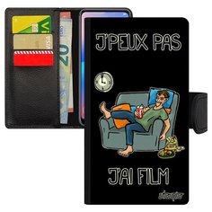 Чехол-книжка на мобильный Apple iPhone XS, "Не могу - у меня фильм!" Шутка Телевизор Utaupia