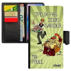 Чехол книжка на смартфон iPhone 7 Plus, "Не могу - у меня курица!" Юмор Пародия Utaupia