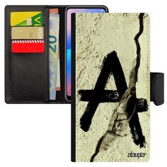 Чехол-книжка на смартфон Samsung Galaxy S7 Edge оригинальный дизайн Анархия Знак Anarchy Utaupia