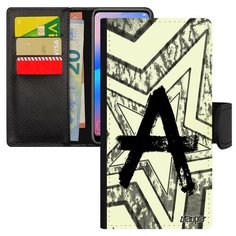 Чехол-книжка на смартфон Самсунг Галакси S7 Эйдж уникальный дизайн Анархия Панк Анархист Utaupia