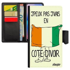 Чехол книжка на смартфон Mi 8 lite, "Еду в Кот ДИвуар" Страна Патриот Utaupia