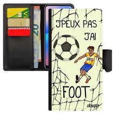 Чехол книжка на смартфон P20 Lite, "Не могу - у меня футбол!" Юмор Комикс Utaupia
