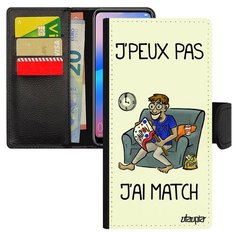 Чехол-книжка на смартфон Samsung Galaxy A10, "Не могу - у меня матч!" Карикатура Комикс Utaupia