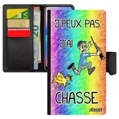 Чехол книжка на смартфон iPhone XR, "Не могу - у меня охота!" Юмор Шутка Utaupia