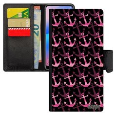 Чехол-книжка на смартфон Самсунг Галакси S8 французский дизайн Якорь Подводник Капитан Utaupia