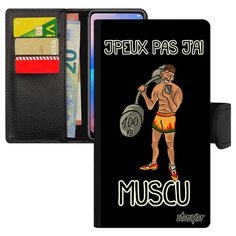 Чехол-книжка на смартфон Galaxy S7, "Не могу - у меня бодибилдинг!" Культуризм Юмор Utaupia