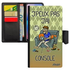 Чехол-книжка на смартфон Samsung Galaxy S10e, "Не могу - у меня приставка!" Консоль Карикатура Utaupia