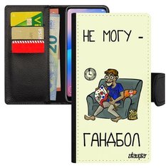 Чехол-книжка на смартфон Samsung Galaxy S8, "Не могу - смотрю гандбол!" Комикс Повод Utaupia