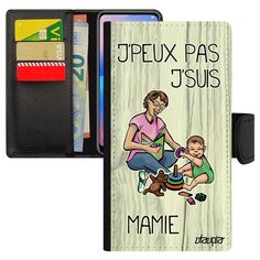 Чехол книжка на смартфон Apple iPhone XS, "Не могу - стала бабушкой!" Юмор Семья Utaupia