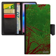 Чехол-книжка на смартфон Samsung Galaxy A50 французский дизайн Травы Хидзики Водоросли Utaupia