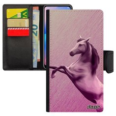 Чехол книжка на смартфон Samsung Galaxy A5 2017 французский дизайн Лошадь Лощадка Дикая Utaupia