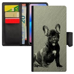Чехол книжка на смартфон Samsung Galaxy S8 уникальный дизайн Бульдог Животное Компаньон Utaupia