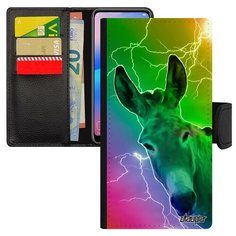 Чехол книжка на смартфон Самсунг Галакси S8 французский дизайн Осел Лошак Глупец Utaupia