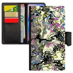 Чехол-книжка на смартфон Apple iPhone 8 Plus французский дизайн Мраморный фон Волны Мотив Utaupia