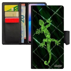 Чехол-книжка на смартфон Samsung Galaxy A10 уникальный дизайн Саламандра Амулет Символ Utaupia