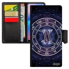Чехол-книжка на смартфон Samsung Galaxy A50 уникальный дизайн Зодиак Zodiac Знак Utaupia