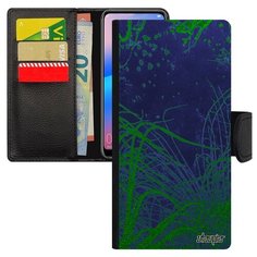 Чехол-книжка на смартфон Huawei P20 Pro оригинальный дизайн Травы Дно Хидзики Utaupia