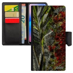 Чехол-книжка на смартфон Samsung Galaxy S8 уникальный дизайн Экзотик Бутон Цветок Utaupia