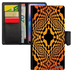 Чехол книжка на смартфон Samsung Galaxy S8 уникальный дизайн Иллюзия звезда Узор Ромб Utaupia
