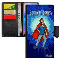 Чехол-книжка на смартфон Samsung Galaxy S8 французский дизайн Супермама Мама Семья Utaupia