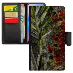 Чехол-книжка на смартфон Samsung Galaxy S7 французский дизайн Экзотик Фон Букет Utaupia
