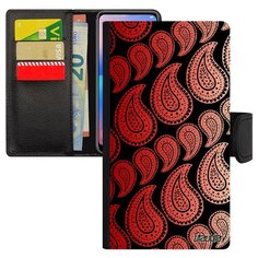 Чехол-книжка на смартфон Apple iPhone 7 Plus оригинальный дизайн Кружевной узор Ажур Восточный Utaupia