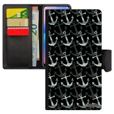 Чехол-книжка на смартфон Apple iPhone 7 французский дизайн Якорь Шхуна Моряк Utaupia
