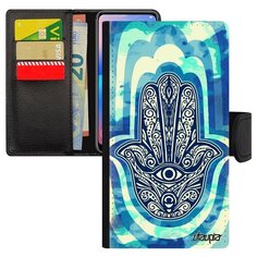 Чехол-книжка на смартфон Эпл Айфон 6 6S Плюс оригинальный дизайн Рука Фатимы Фетиш Талисман Utaupia