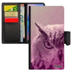 Чехол-книжка на смартфон Apple iPhone XS французский дизайн Сова Сыч Ночной Utaupia