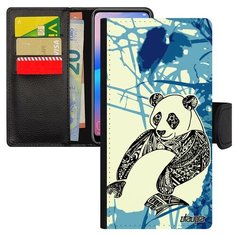 Чехол-книжка на смартфон Samsung Galaxy S7 Edge французский дизайн Панда Детеныш Panda Utaupia