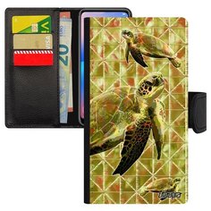 Чехол книжка на смартфон Ксиаоми Редми Нот 6 Про уникальный дизайн Черепаха Морская Utaupia