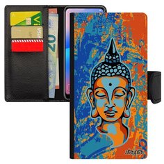 Чехол-книжка на смартфон Самсунг Галакси S8 оригинальный дизайн Будда Статуя Азия Utaupia