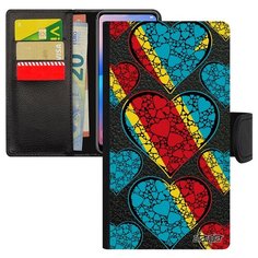 Чехол-книжка на смартфон Apple iPhone 6 6S Plus, "Флаг Конго Киншаса с сердцем" Страна Utaupia