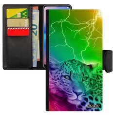 Чехол-книжка на смартфон Apple iPhone 7 французский дизайн Леопард Зверь Кошачьи Utaupia