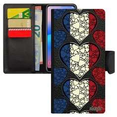 Чехол книжка на смартфон Huawei P30 Lite, "Флаг Голландии с сердцем" Государственный Utaupia